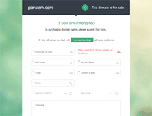 Tablet Screenshot of pandem.com
